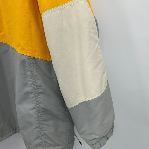 BURTON *FLAWED* Men's Vintage Toast Gray Yellow Snowboard Jacket Size Large - Picture 10 of 15